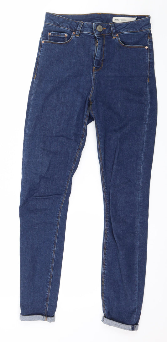 Womens UK Size 25 in ASOS Regular Fit Skinny Blue Jeans