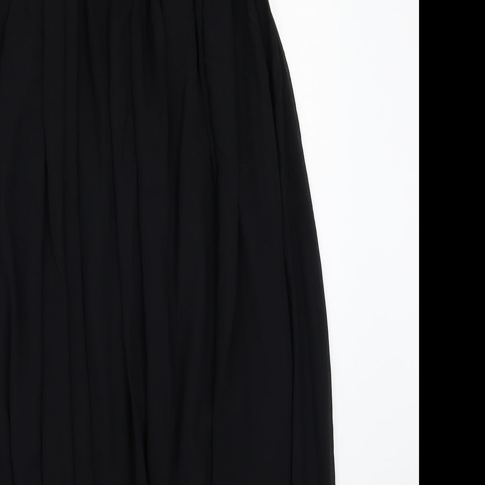 TD Womens Black A-Line Size 8