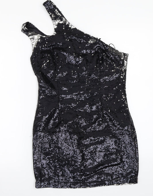 abandon Womens Black A-Line Size 10