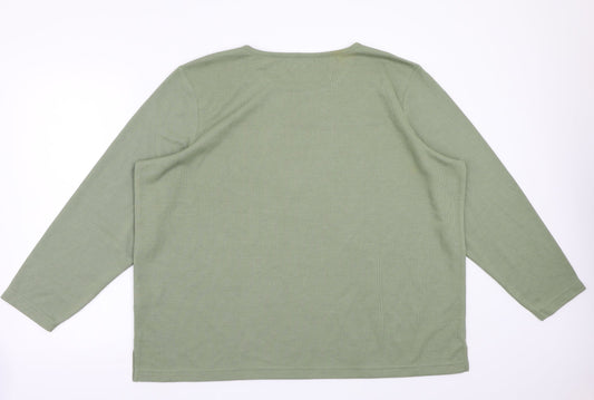Bonmarché Womens Green Pullover Jumper Size XL
