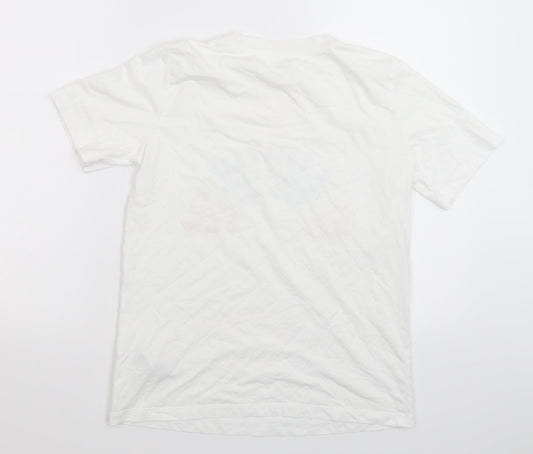 Womens UK Size 8 Marks and Spencer White Basic T-Shirt