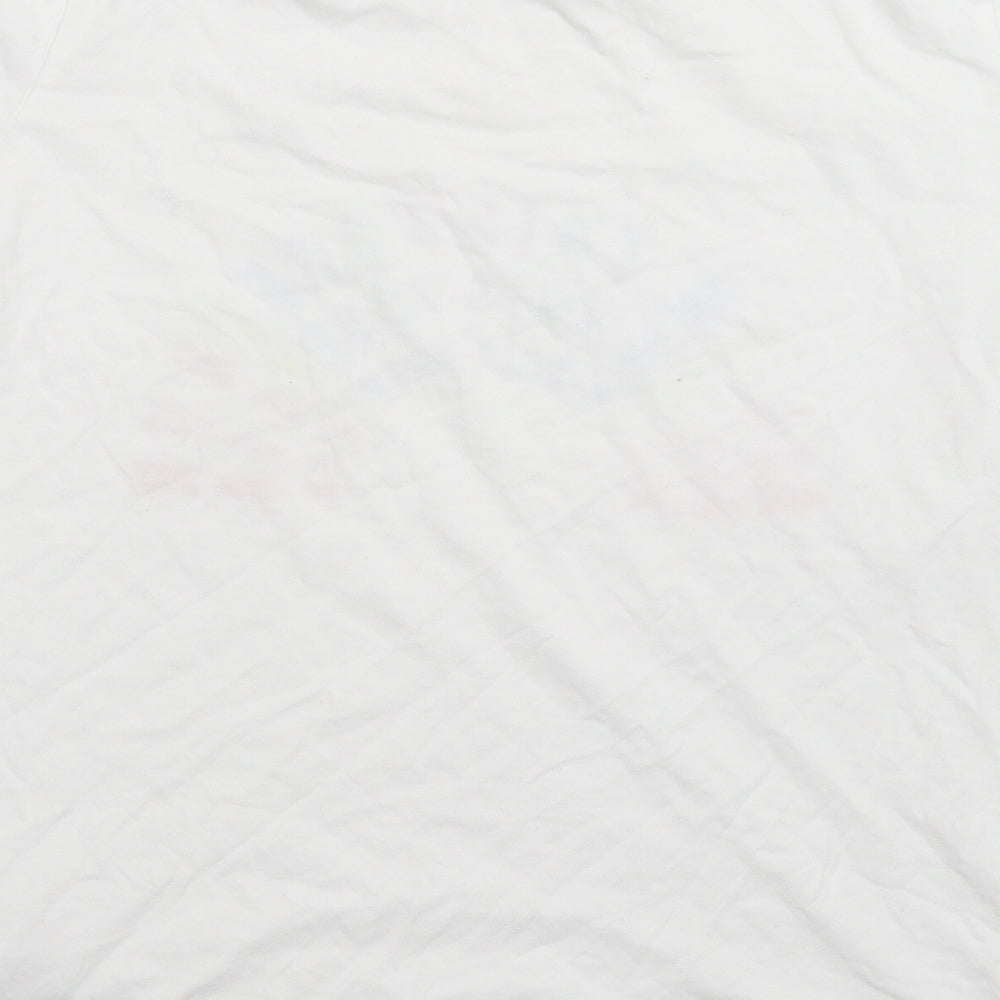 Womens UK Size 8 Marks and Spencer White Basic T-Shirt