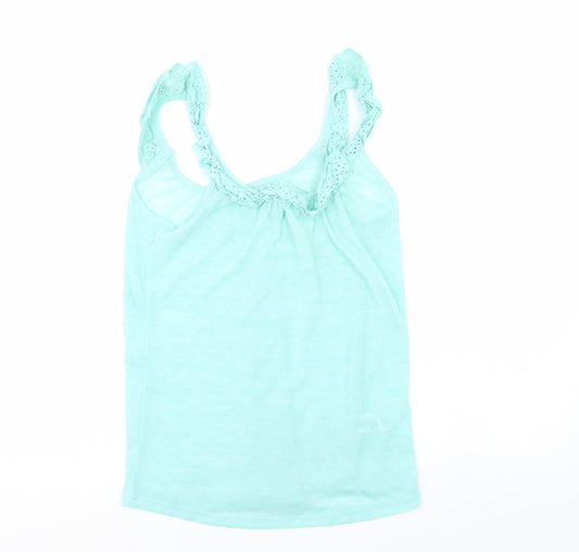 Womens UK Size 8 PEP & CO Green Basic Tank