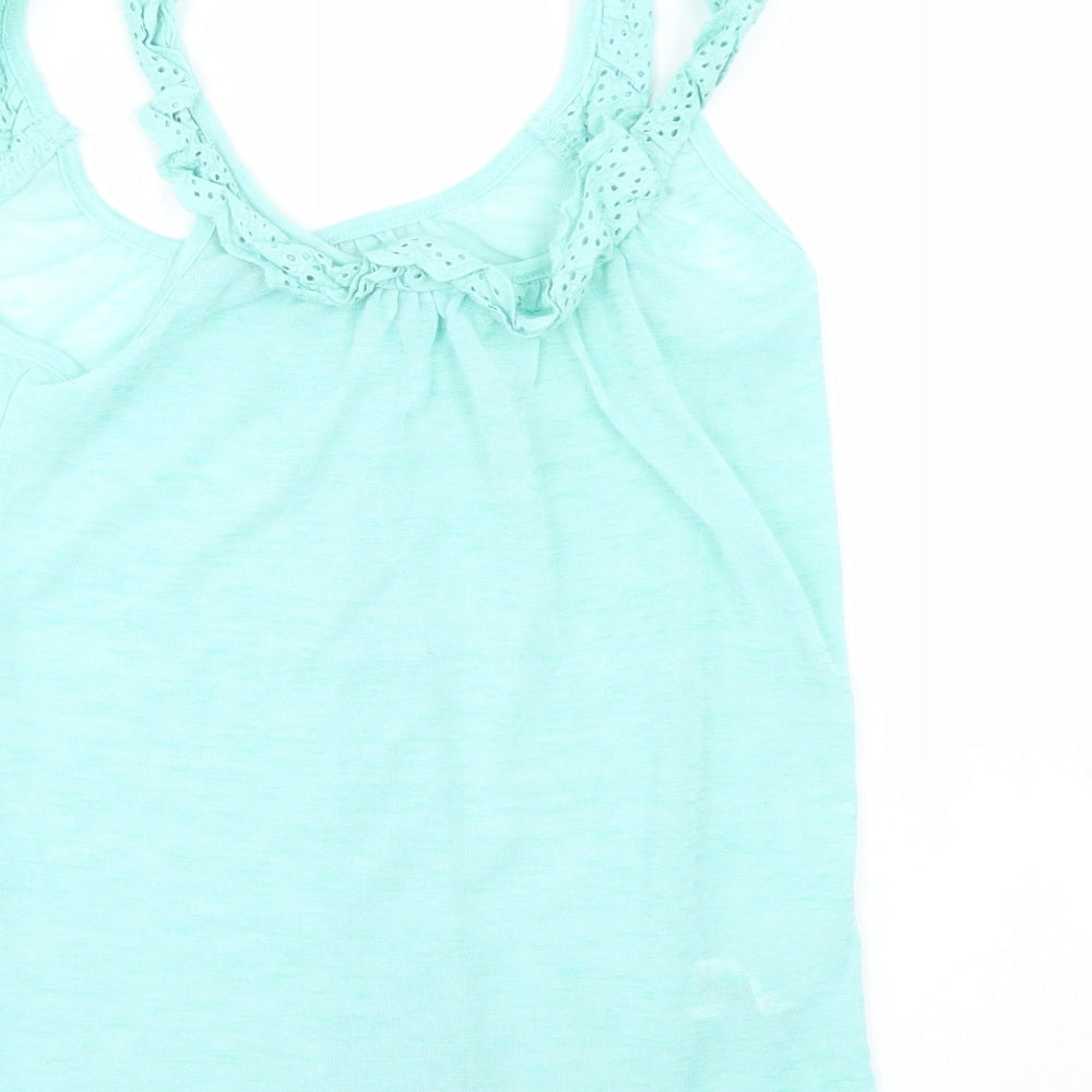 Womens UK Size 8 PEP & CO Green Basic Tank