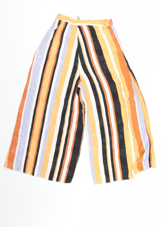 Womens UK Size 6 ASOS Regular Fit Cropped Multicoloured Trousers