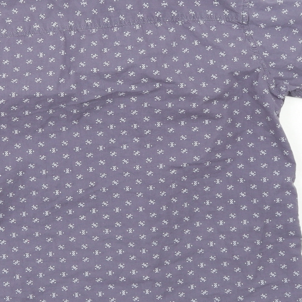 TU Boys Grey Basic Button-Up Size 9 Years