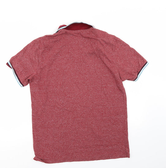M&S Mens Red Polo Size M