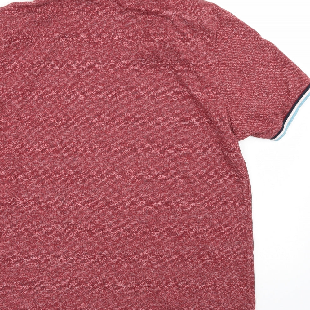 M&S Mens Red Polo Size M