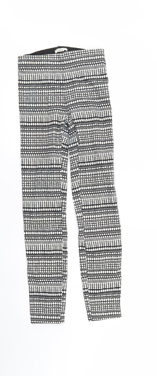 Womens UK Size 6 H&M Regular Fit Jegging Multicoloured Trousers