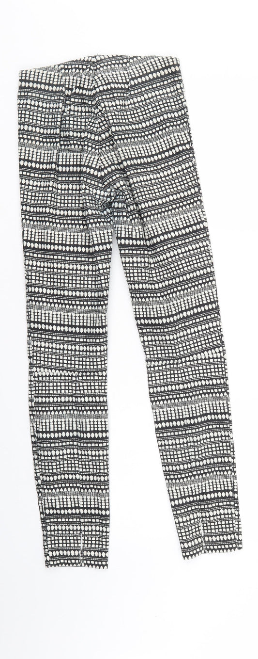 Womens UK Size 6 H&M Regular Fit Jegging Multicoloured Trousers