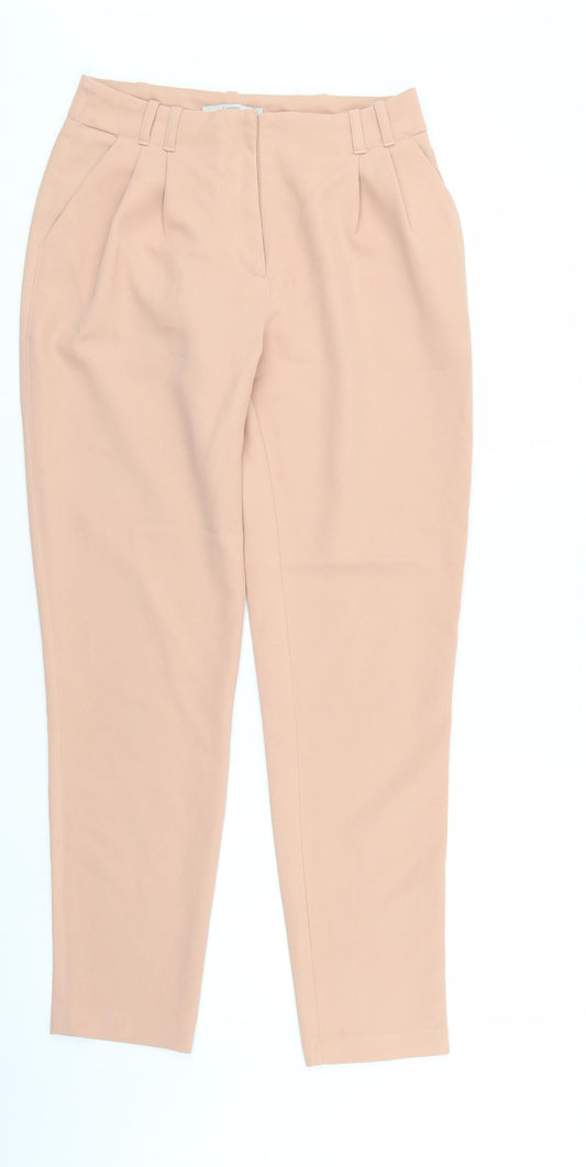 Womens UK Size 8 George Regular Fit Beige Trousers