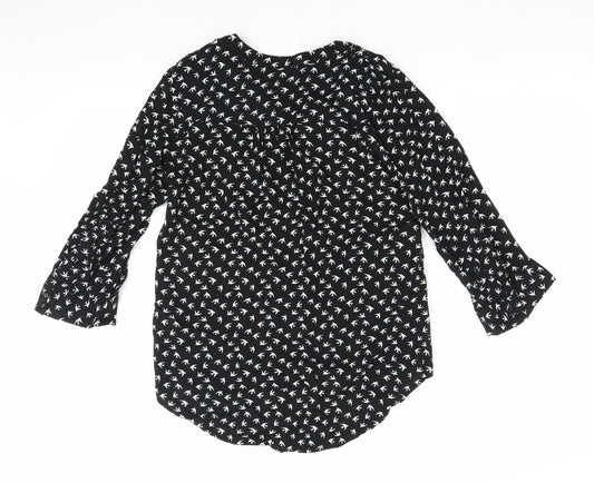 Womens UK Size 6 Atmosphere Black Basic Blouse