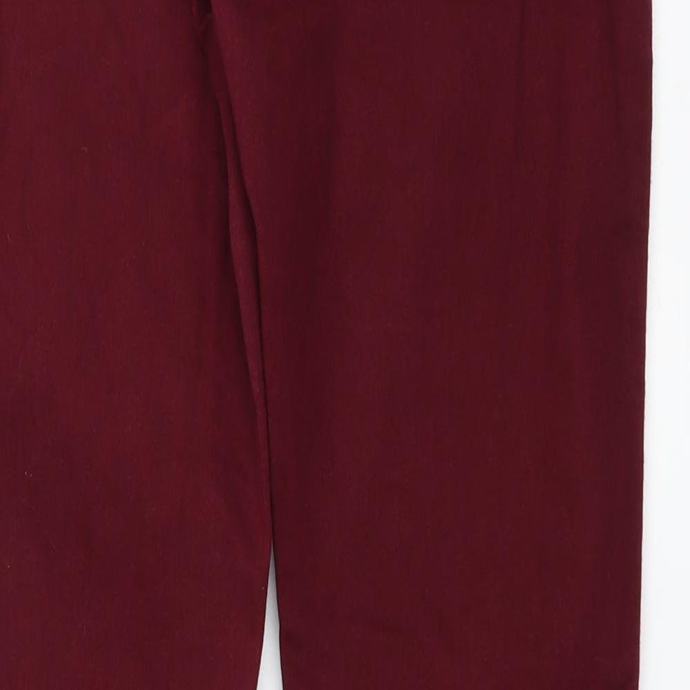 Topshop Womens Red Denim Straight Jeans Size 29 in L30 in