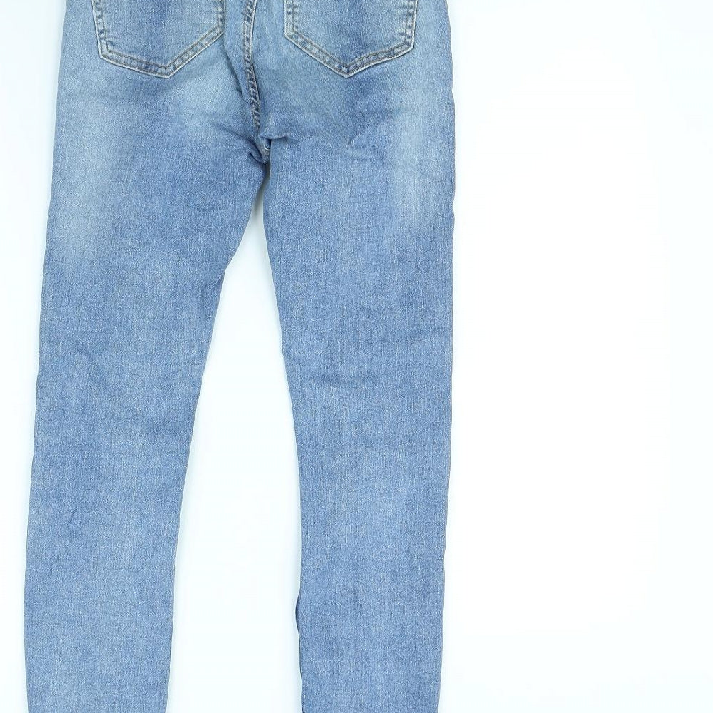 Denim & Co. Womens Blue Straight Jeans Size 4 L27 in