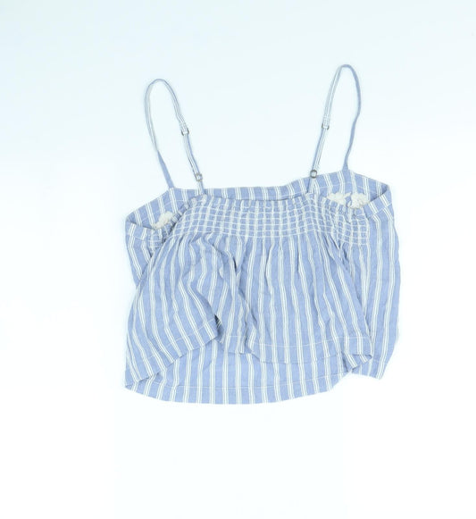 Womens UK Size L Hollister Blue Basic Tank