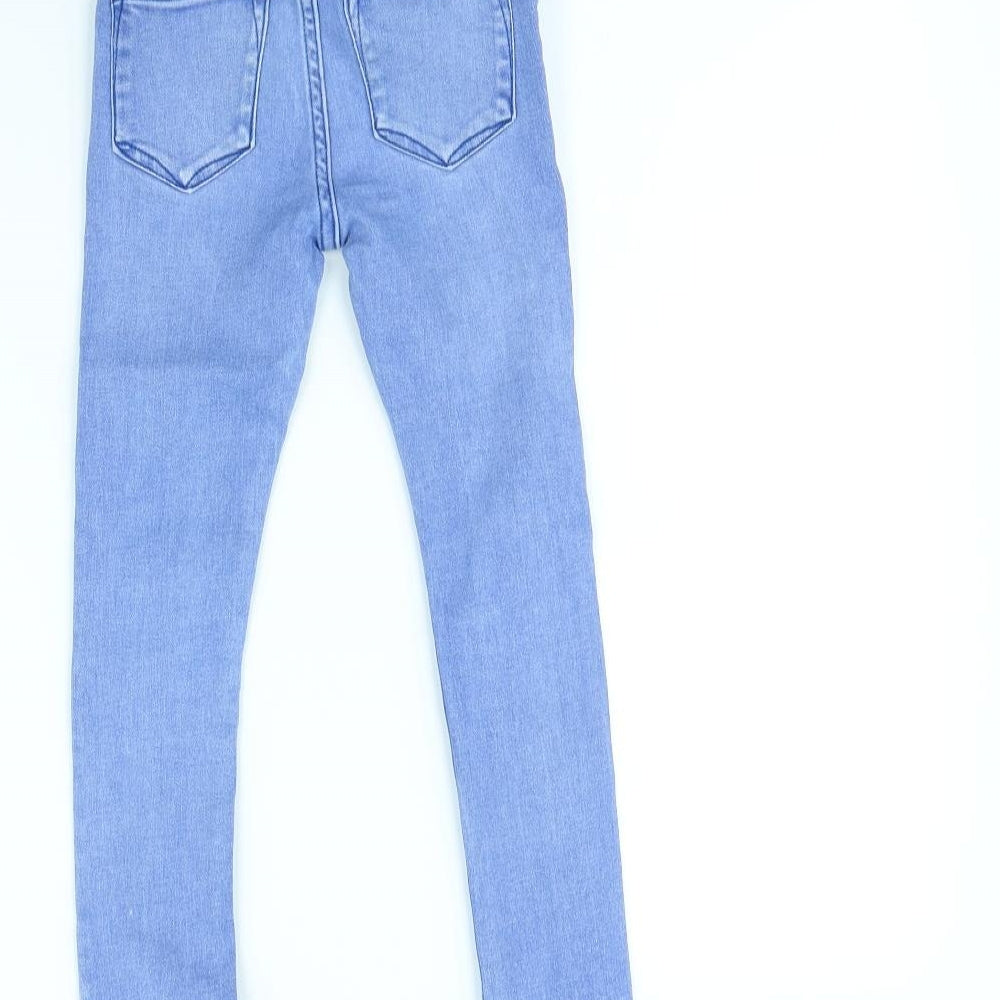 Preworn Girls Blue Skinny Jeans Size 5 Years