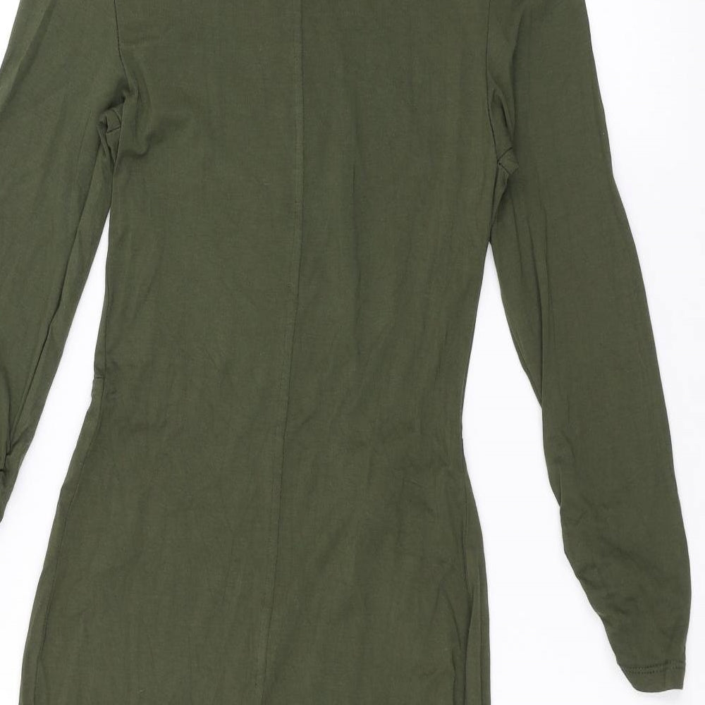 Miss Selfridge Womens Green Pencil Dress Size 8