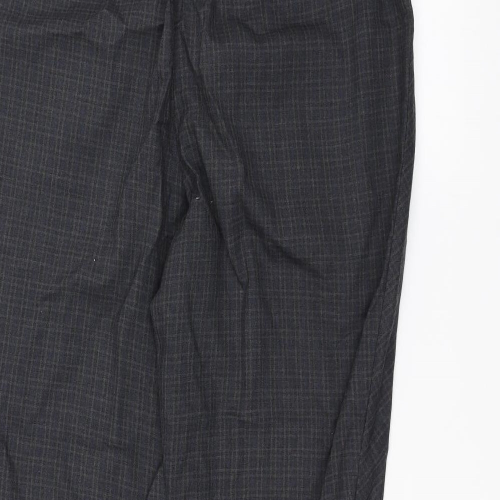 Womens UK Size 10 NEXT Regular Fit Black Trousers