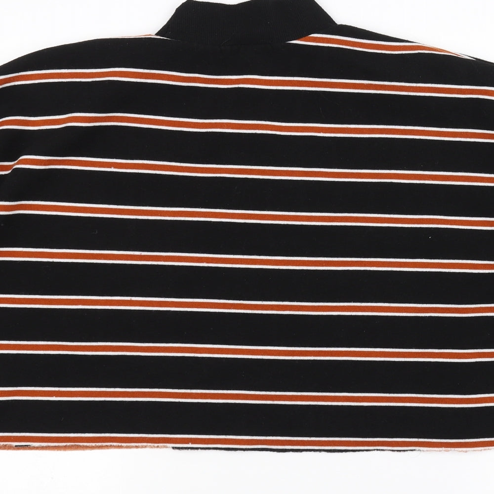 Primark Womens Black Striped Pullover Jumper Size S
