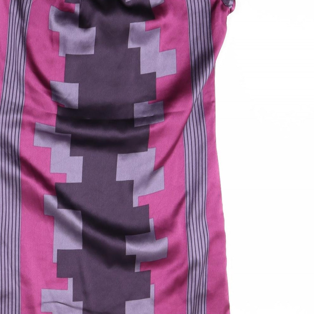 NEXT Womens Purple Striped Sheath Size 10