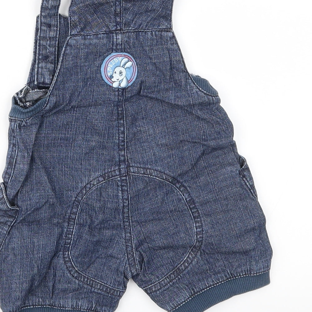 TU Baby Blue Denim Romper One-Piece Size 3-6 Months