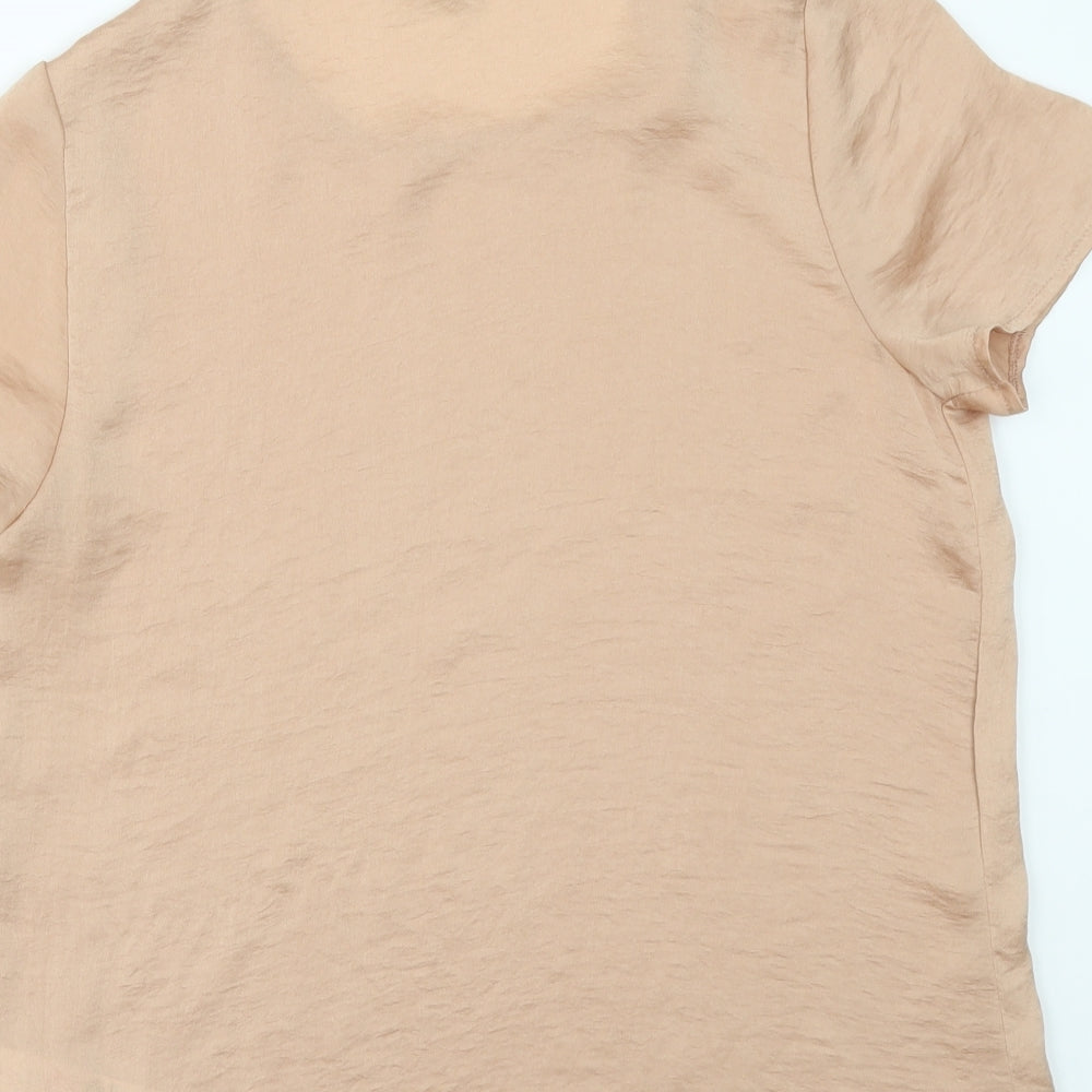 Womens UK Size 8 New Look Orange Tunic Blouse