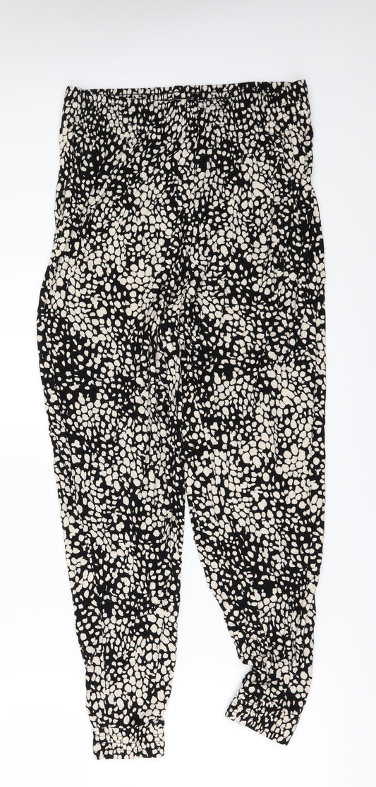 Womens UK Size S H&M Regular Fit Beige Trousers