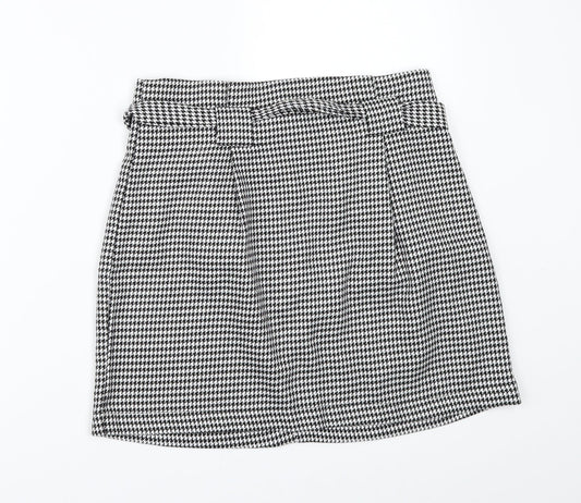 Primark Womens Black Check  Mini Skirt Size 10