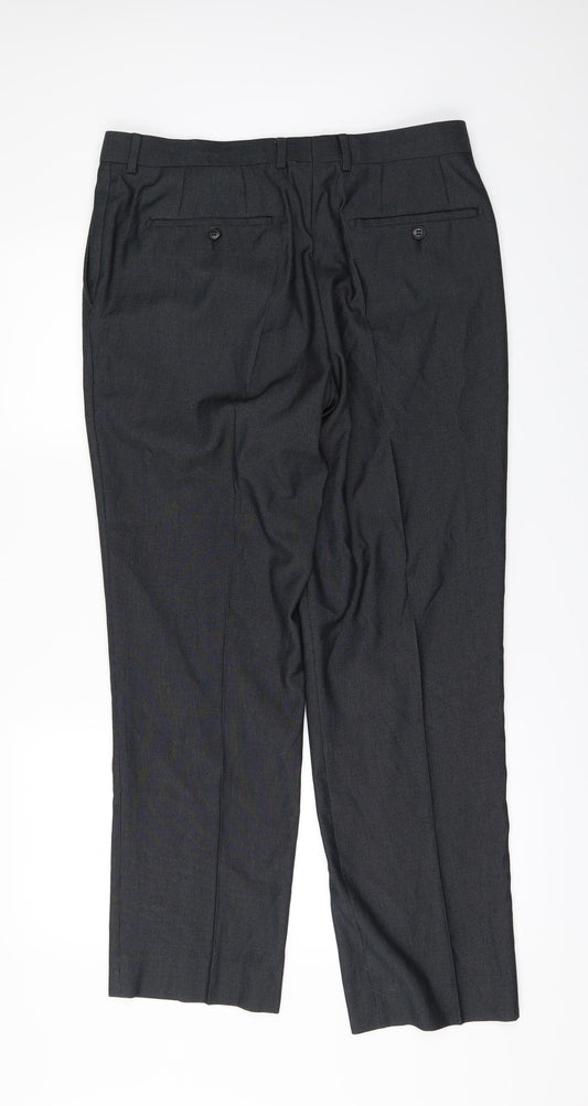 Preworn Mens Grey Trousers Size 36 in L31 in