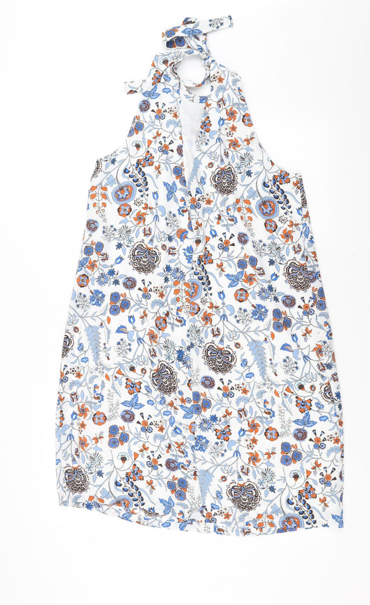 H&M Womens Multicoloured Floral Trapeze & Swing Size 12