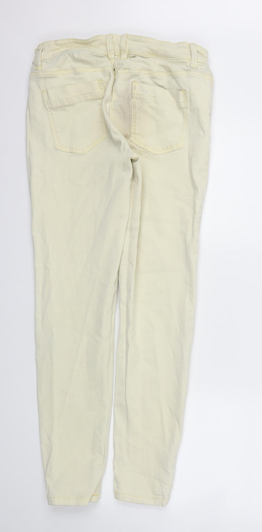 Next Womens Yellow Mom Jeans Size 12 L29 in