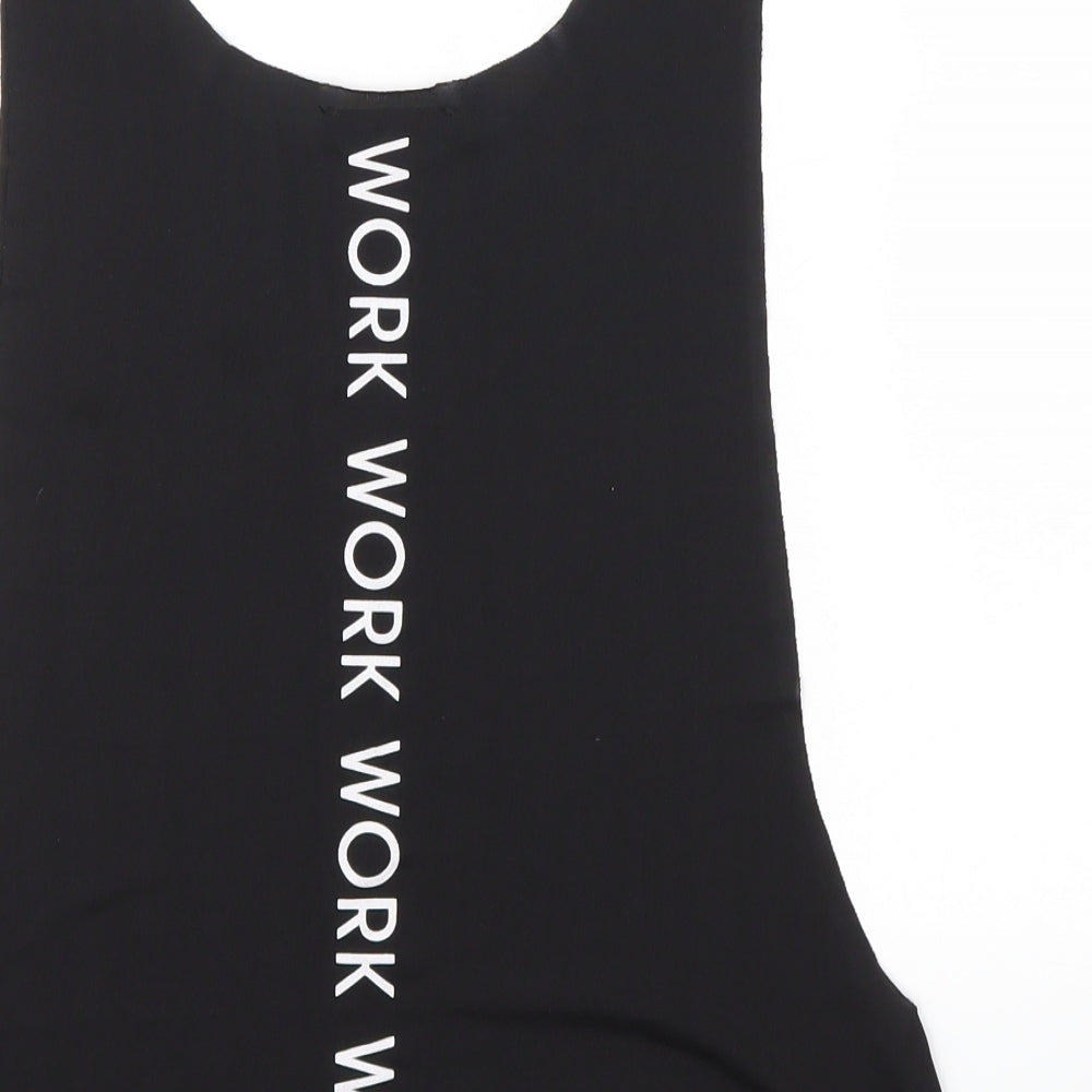 SHEIN Womens Black Basic Tank Size S