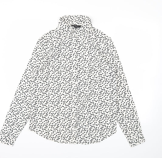 Womens UK Size XS Brave Soul White Basic Blouse