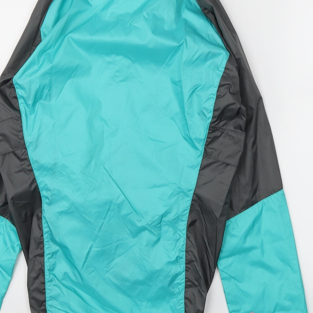 Mens UK Size S Crane Blue Rain Coat