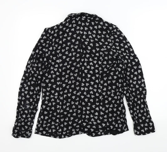 Primark Womens Black Geometric Jacket Size 12