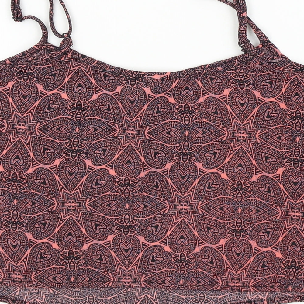 New Look Girls Pink Paisley Basic T-Shirt Size 11 Years