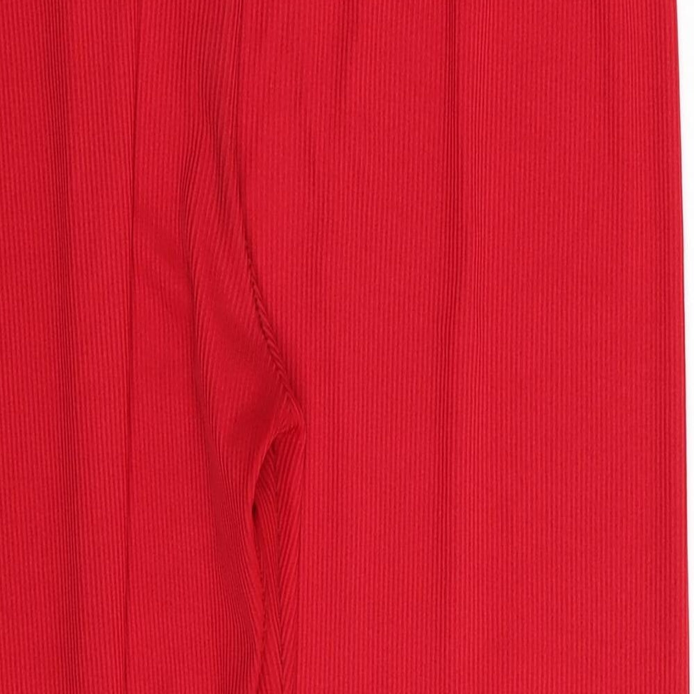 Womens UK Size 32 in Preworn Regular Fit Capri Red Trousers