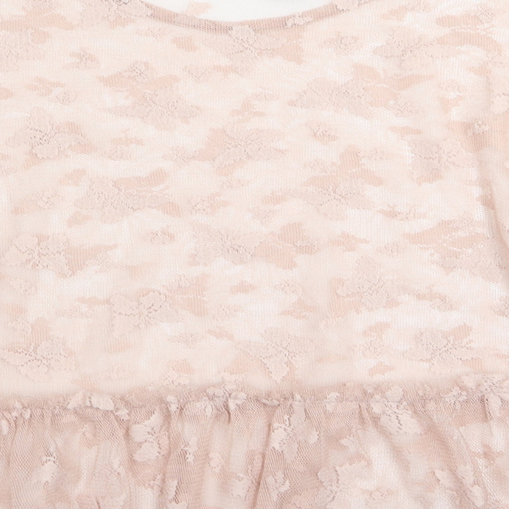 Primark Womens Pink Floral Basic Blouse Size 8