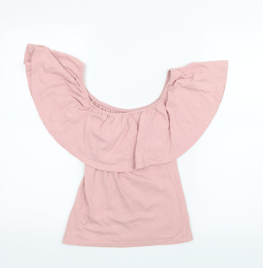 Womens UK Size 8 Atmosphere Pink Basic T-Shirt