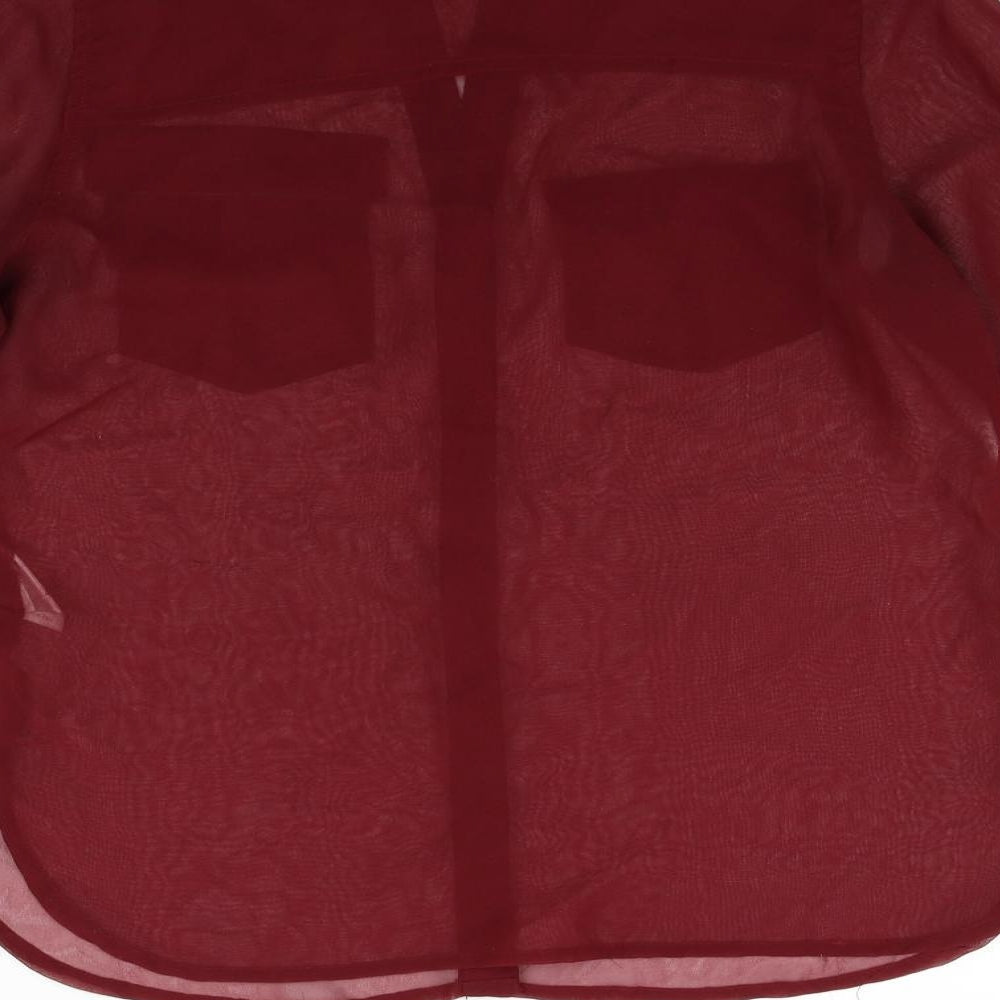 iNFLUENCE Womens Red Basic Button-Up Size 10