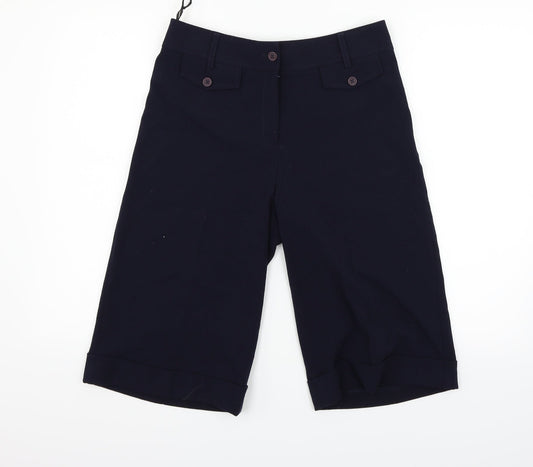 Womens UK Size 10 Sarah Hamilton Regular Fit Blue Trousers