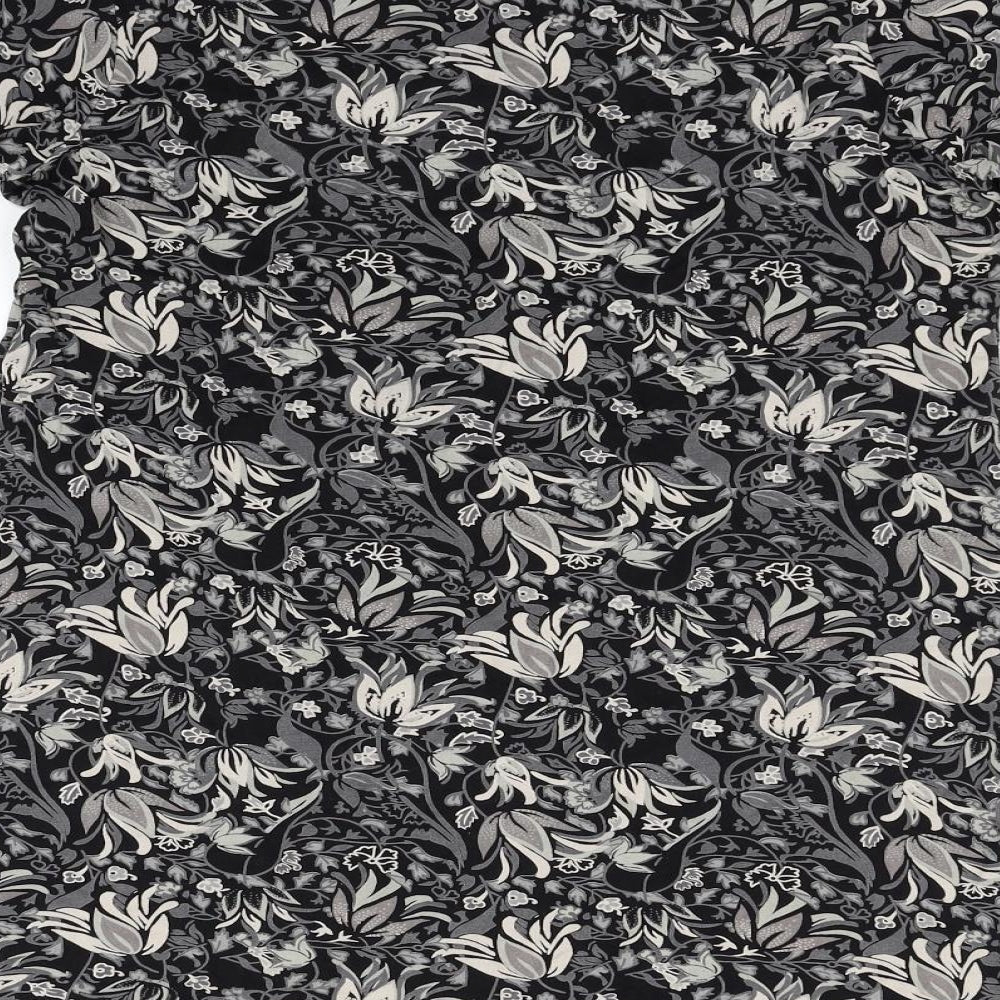 NEXT Womens Black Geometric Fit & Flare Size 10