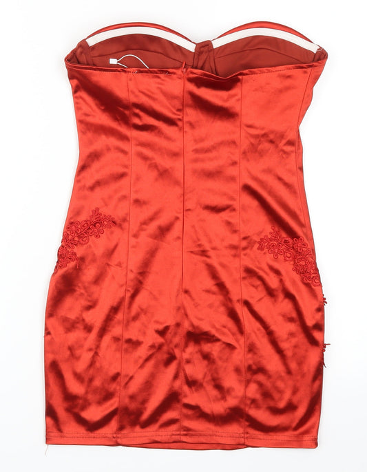 In the Style Womens Red Mini Size 10