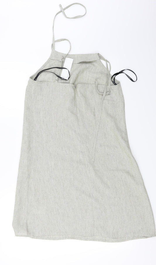 Warehouse Womens Grey A-Line Size 12