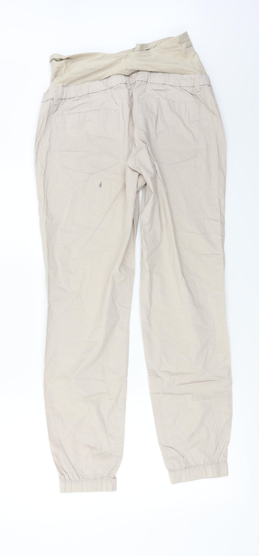 Womens UK Size 10 H&M Regular Fit Ivory Trousers