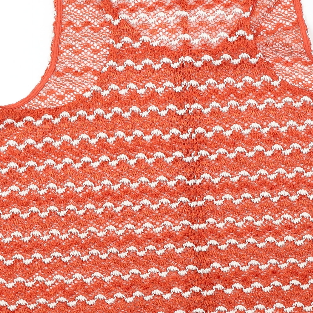 Womens UK Size 12 NEXT Orange Basic T-Shirt
