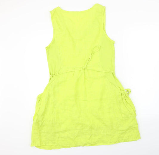 Preworn Womens Yellow A-Line Size M