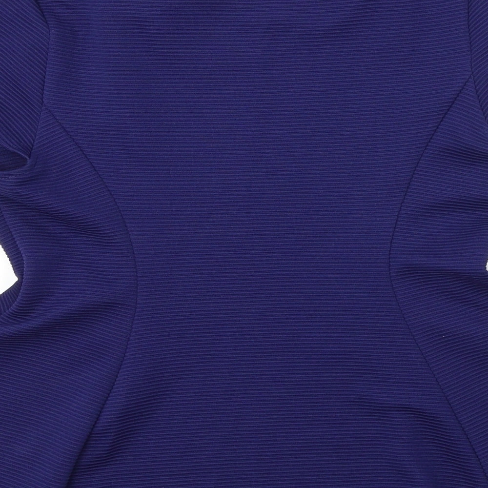 Womens UK Size 12 Atmosphere Blue Basic Blouse