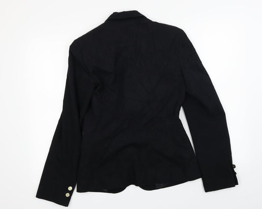 Marks and Spencer Womens Black Jacket Coat Size 8