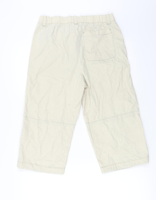 Womens UK Size XS Gap Regular Fit Beige Trousers
